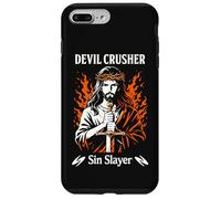 Devil Crusher Sin Slayer Jesus Spiritual Warfare Christian Case for iPhone 7 Plus/8 Plus