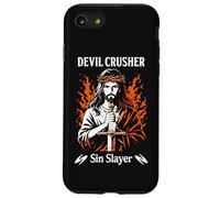 Devil Crusher Sin Slayer Jesus Spiritual Warfare Christian Case for iPhone SE (2020) / 7/8