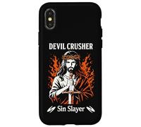 Devil Crusher Sin Slayer Jesus Spiritual Warfare Christian Case for iPhone X/XS