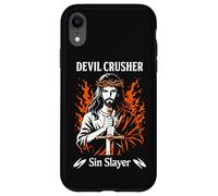 Devil Crusher Sin Slayer Jesus Spiritual Warfare Christian Case for iPhone XR