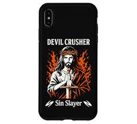 Devil Crusher Sin Slayer Jesus Spiritual Warfare Christian Case for iPhone XS Max
