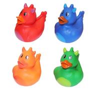 Devil Ducks Rubber Duckies - Set of 4, 5.5cm, Rubber Ducks, Bath Ducks, Baby Bath Toys, Mini Floating Duck Bath Toys