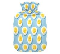 Devil Egg Cartoon Blue hot Bottle Water Bag with Soft Cover, 2L hotwater Bag for Neck and Shoulder Pain Relief,Neck and Shoulder Pain Relief,Bolsa Caliente para Dolores Menstrual