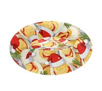 Devil Egg Merry Christmas White Pet Dog Beds Removable & Washable Puppy Beds for Small Size Pets Sleeping S