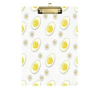 Devil Egg Merry Daisy Plaid White Large clipboard Hard Board for Nurses Home Contractor Tablas para escribir Size 9 x 12