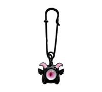 Devil Eye Cellphone Strap Evils Eyes Brooch Phone Chain Handmade Detachable Eyed Demons Keychains for Wallet Bags, cloth/feather, No Gemstone