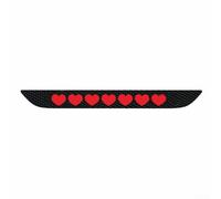 Devil Eye High-Mounted Brake Light Sticker, Black Carbon Fiber Pattern PVC Decal for Car Rear Stop Light, Decorative Taillight Vinyl Overlay, Fit for Most Vehicles(love)