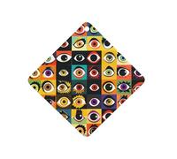 Devil Eyes Car Air Freshener Decorative Hanging Aromatherapy Tablets for Car Trucks Rhombus