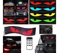 Devil Eyes Flexible LED Display, Devil Eyes Light for Cars With APP Control Remote, Colorful Eye Lamp Soft Screen for Car Windows, Programmable Flexible Matrix Screen for Car(70x173mm)