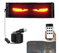 Devil Eyes Led, Programmable Flexible Automotive Led Display Screen With Application Controlled Remote Control, Large Dynamic Devil'S Eye Led Light Screen for Car Windows,2,75 x 6,8 inch