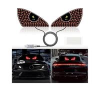 Devil Eyes Light for Cars,Dynamic Devil Eyes Led Car Lights,Devil Eyes Light for Car Windshield,USB Plug & Play Car Eyes LED Light with 12 Modes,Eye Signal Light for Car (Red)