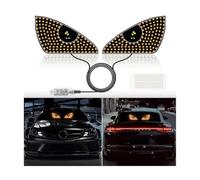 Devil Eyes Light for Cars,Dynamic Devil Eyes Led Car Lights,Devil Eyes Light for Car Windshield,USB Plug & Play Car Eyes LED Light with 12 Modes,Eye Signal Light for Car (Yellow)
