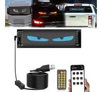 Devil Eyes Light for Cars, Led Devil Eyes Light Signs, Programmable Flex Car LED Display with App Control Remote, DIY Car Dynamic LED Lamp, Flexible Bluetooth Display (12 * 59.5cm)