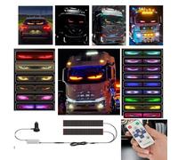 Devil Eyes Light for Cars, Programmable Flex Car LED Display, Bluetooth Display, DIY Programmable LED Display with APP Control for Trucks Cars(1pcs 12cm*16cm)
