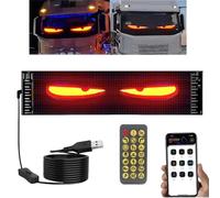 Devil/Eyes Light for Cars,Programmable Flexible Window Screen Led Display,Led Eyes for Truck and Car,Devil/Eyes Car Lights,Truck Windscreen Eyes,Led Display Board,Led Matrix Panel for Cars,Soft Screen