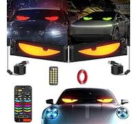 Devil Eyes Light for Cars, Programmable Ultra-Thin Flexible LED Eyes for Truck Windshield, with Bluetooth APP & Remote Control for Cars,Trucks,Suv,Stores(70x173mm)