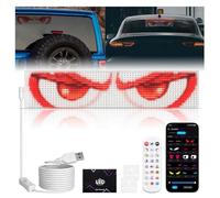 Devil Eyes Light for Truck, LED Eyes for Car, DIY Dynamic Smart Colourful Eye Lamp, Programmable Flexible LED Display Sign Soft Screen with App & Remote Control for Store Party Bar Window, 40x10cm