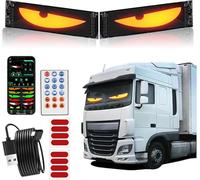 Devil Eyes Light for Trucks and Cars 10 * 35cm, 2PCS LED eyes for cars, DIY Programmable Devil Eyes Lamp, Flexible LED Display with App and Remote Control
