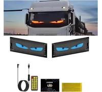 Devil Eyes Light for Trucks, Large Dynamic Devil Eye LED Lights Screen for Car Window, devil eyes car lights,led eyes for truck,Dynamic Led Eye Light Signs for Car,Programmable Flex Car LED Display, D