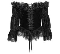 Devil Fashion EVA LADY Gothic Top Top black L