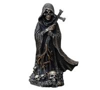 Devil Figurine - Skeleton Gnome Statue | Devils Descent Statue | Halloween Cross Devil Descent Figurine | Sculpture Resin Crafts with Fine Skeleton Texture for Living Room, Work Area, Garden, Bedroo