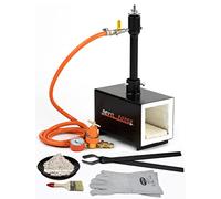 DEVIL-FORGE Gas Propane Forge DFPROF1b, 1 Burner DFP (80.000 BTU), Gas Ball Valve, Air Choke, Knife Making, Blacksmith, Farrier, 2500°F / 1370°C