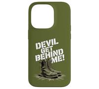 Devil Get Behind Me/Combat Boots Case for iPhone 14 Pro