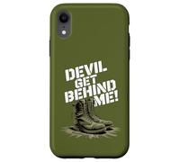 Devil Get Behind Me/Combat Boots Case for iPhone XR