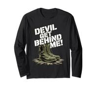 Devil Get Behind Me/Combat Boots Long Sleeve T-Shirt