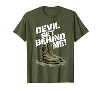 Devil Get Behind Me/Combat Boots T-Shirt