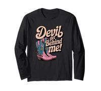 Devil Get Behind Me/Cowboy Boots Long Sleeve T-Shirt