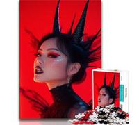 Devil Girl Adult Jigsaws 1000 Pieces Difficult,Help The Brain Exercise Addictive Toys to Cultivate Patience Great Gift 38x26cm