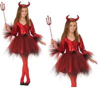 Forum Classic Devil Girl Costume, Age 7-8 Years Halloween, World Book Day
