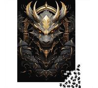 Devil Golden King Dragon Adult 1000-Piece Jigsaw Puzzle, 38x26cm/1000pcs, for Progress Whenever Time Allows; White Cardboard for Simple Sorting