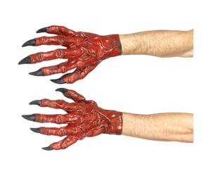 Devil Hands Mens Ladies Halloween Horror Fancy Dress Devils Accessories