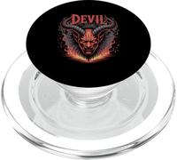 Devil Head Fire Inferno Horror Illustration PopSockets PopGrip for MagSafe