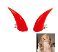 Devil Horn Hair Clip For Adult Kids Role Play Costume Horn Hairpin Halloween Theme Party Headpiece Cosplay Barrettes