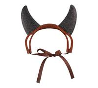 Devil Horns for Dogs - Comfortable Fit Band, Vivid Faux , Secure Ears Placement, Eye-catching Festival Design | Animal Outfit with Adorable Theme for Parade Celebration Dog