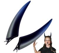 Devil Horns Hair Pins - Demon Costume Headwear, Vampire Cosplay Accessories, Gothic Halloween Horn Clips, Unique Costume Hairpiece | Scary Funny Cosplays unique and striking for Women Men