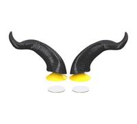 Devil Horns Helmets Set - Small Horn Decor, Peel Stick Installation Kit, Removable Adhesive Attachment, Novelty Cosplay Prop Bicycle Snowboard Hard Hat | Skateboard Helmet Customization With Secure