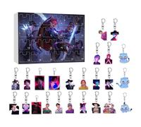 Devil Hunters Advent Calendar 2025 - Keychain Countdown Calendar with 24 Keychain Toys Gifts | Halloween & Christmas Decorations Advent Calendar for Kids, Teens & Adults Gifts (A2)