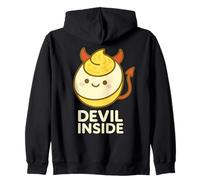 Devil Inside Funny Deviled Egg Zip Hoodie