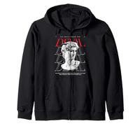 Devil Inside You Statue - Aesthetic Edgy Streetwear Zip Hoodie