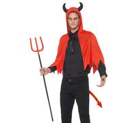 Devil Kit Mens Halloween Instant Devils Kit Fancy Dress Costume One Size