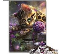 Devil Kitten 2000 Pieces Jigsaw Puzzle for Adults& Teens, Decompressing Intellectual Educational Toy Educational Game for Birthday, Chrismas (70x100cm)