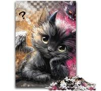 Devil Kitten Puzzles for Adults Teens 2000pc Puzzle,Decompressing Intellectual Educational Toy Birthday Present,Gifts,Wall Art (70X100cm)