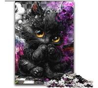 Devil Kitten Puzzles for Adults Teens 2000pc Puzzle, Toys Educational Games Stress Relieving Unique Birthday And Gifts (70x100cm)