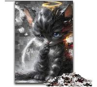 Devil Kitten Puzzles for Teenagers Teens 2000pc Puzzle, Art Interesting Stress Reduction Wishlist with Santa Claus for Age 14 (70x100cm)
