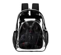 Devil Krampus Clear Backpack Transparent Heavy Duty Bag