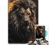 Devil Lion Jigsaw Puzzle for Adults 1000pcs (38x26cm) Challenge | Choose a seasonal puzzle gift for winter afternoons for shared puzzle time.